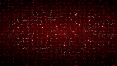 red dots of a particle